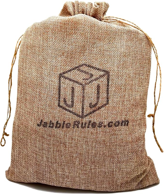 Word-Building Game | Stacking Game, Word Game, Crosswords & Up-Words, Hardwood Letter Blocks, Burlap Drawstring Pouch, One or More Players, Classic Edition (Amazon Exclusive)