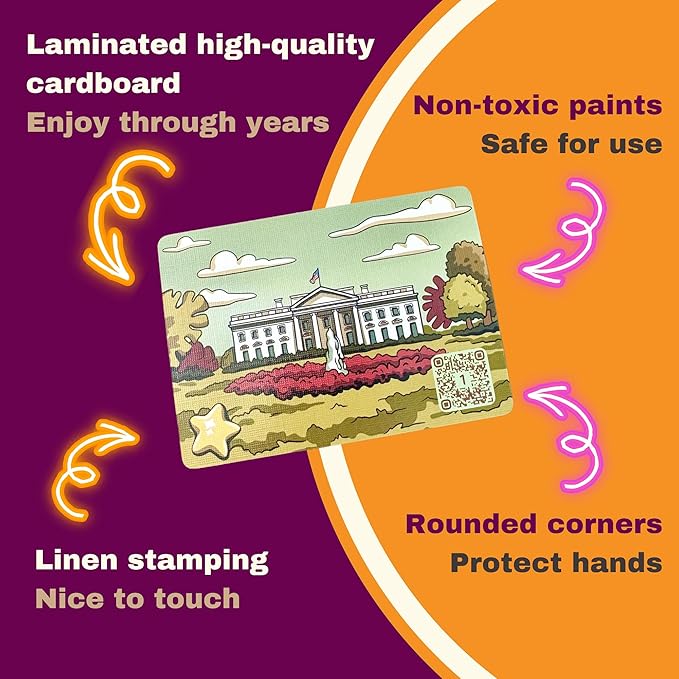 Memory Matching Card Game - Washington, D.C. Landmarks – Fun & Educational Family Concentration Game for Teens, Adults & Seniors – Travel Pack