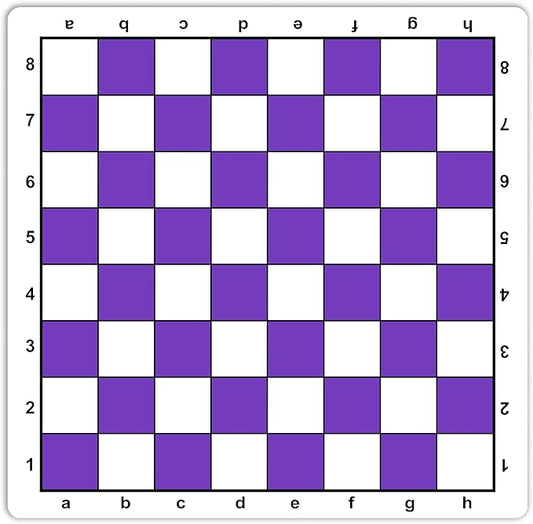 WE Games Mousepad Chess Board 20 in. Purple Color with Classic Design – Premium Tournament Chess Mat, Perfect Travel Chess Board for Adults
