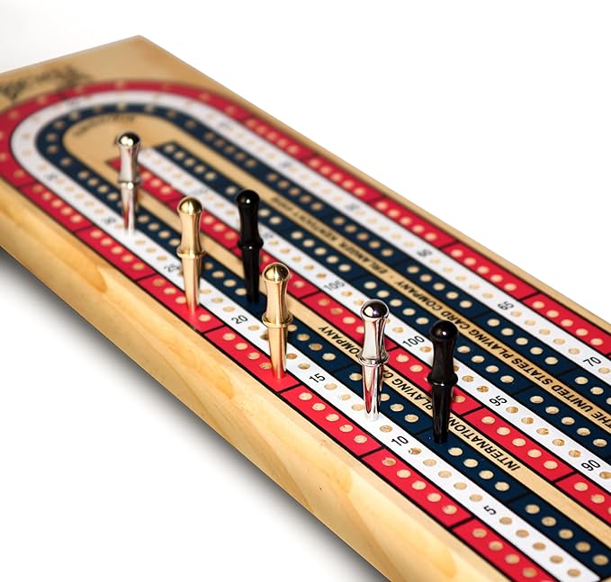 Metal Cribbage Pegs LitoMagic for Cribbage Board Game. Work with Regular Peg Board 1/8 Hole Size Like Bicycle Board Games. Pack of 16 Crib pegs.