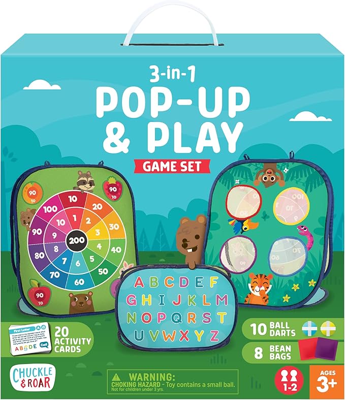 Chuckle & Roar 3-in-1 Pop Up and Play Game Set Medium