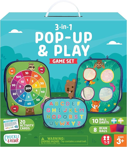 Chuckle & Roar 3-in-1 Pop Up and Play Game Set Medium