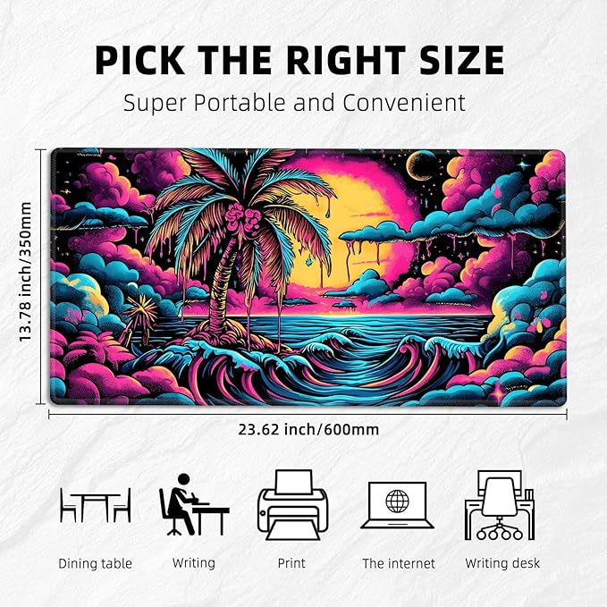 for MTG Playmat with Storage Bags, Card Playmat for TCG Card Playing Game,Rollable & Foldable for PTCG and Board Game Mat for Cards,Non-Slip Colorful Beach Desk Mat for Home Office