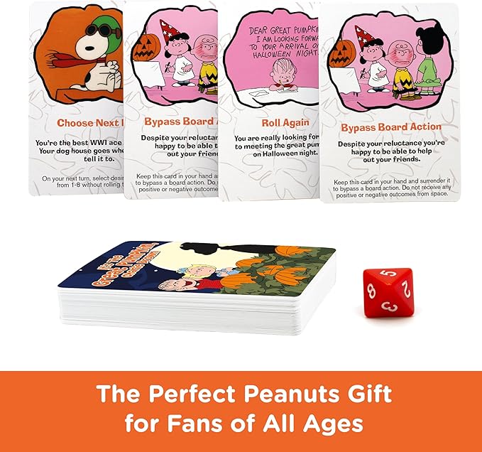 AQUARIUS Peanuts Great Pumpkin Board Game - Peanuts Themed Board Game - Fun Family Holiday Gift for Kids & Adults - Officially Licensed Peanuts Comics & Show Merchandise & Collectibles