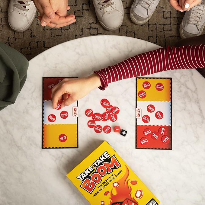 Take Take Boom: The High-Risk, High-Reward Family Dice Game by What Do You Meme?® for 3 + players