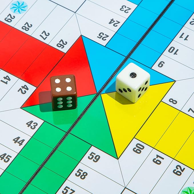 Ludo Magnetic Folding Travel Board Game Set - 9.75 Inches