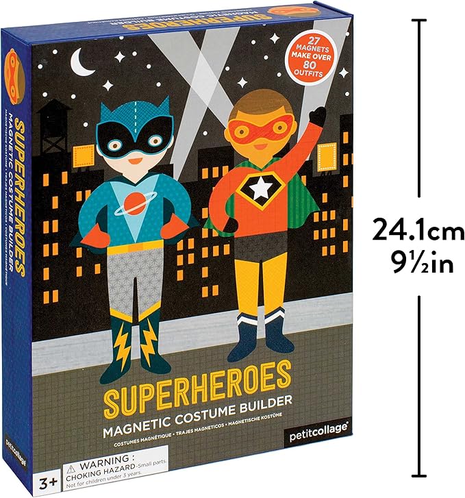 Petit Collage, Dress-Up Magnetic Superheroes
