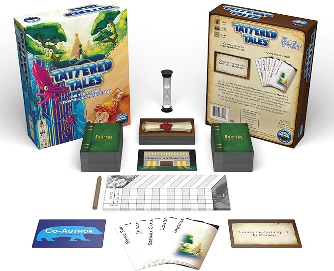 Tattered Tales: Storytelling Party Game | Fun 4-12 Player Card Game | Family-Friendly | Award Winning | Great for Groups of Friends, Adults, Teens, and Kids | Team-Based Game