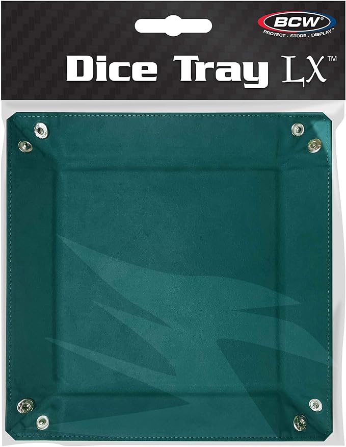 BCW Square Dice Tray - Teal | 7x7 Inches | Ideal for Dungeons and Dragons, Pathfinder, etc | Dice Rolling Tray Gaming Accessory for Tabletop RPGs and Board Games…
