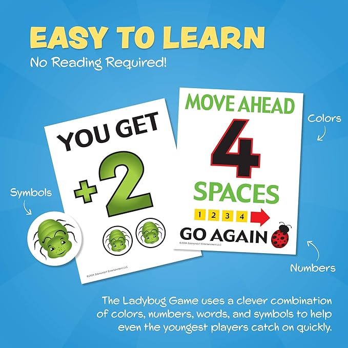 The Ladybug Game! Award Winning Kids Board Game. A Super Fun, Educational Game Your Kids and Will Love! Easy to Play, Perfect for - Birthday Gifts, Travel, Home, Parties, at Grandparents Home!