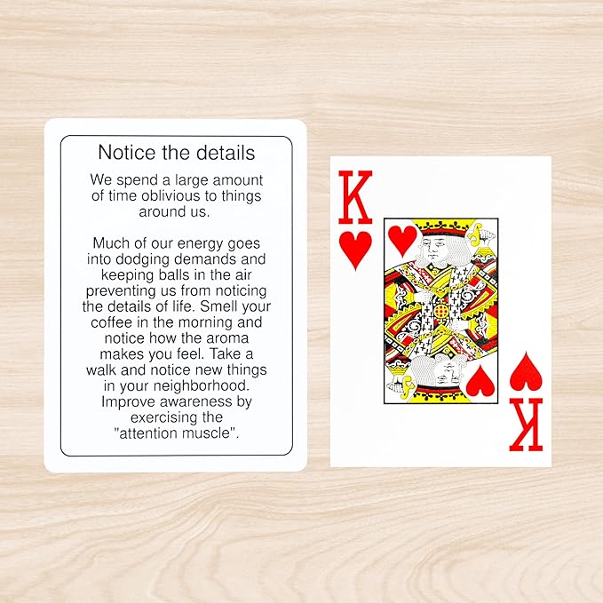 Mindful Days - Daily Mindful Activity Cards for All Ages | Inspirational Cards Promote Well Being and Self Care | Easy to Read for Daily Use at Home, at Work, or On The Go.