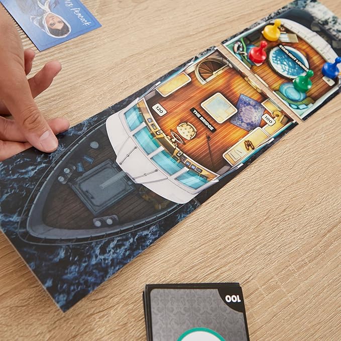 Hasbro Gaming Clue Board Game Sabotage on The High Seas, Escape Room Game, Murder Mystery Games, 1-6 Players, 10+ (Amazon Exclusive)