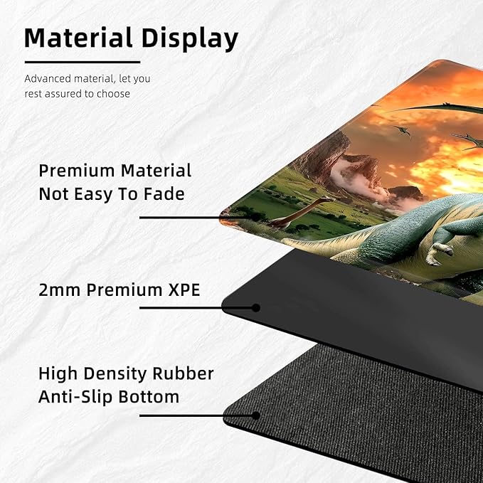 for MTG Playmat with Storage Bags, Card Playmat for TCG Card Playing Game,Rollable & Foldable for PTCG and Board Game Mat for Cards,Non-Slip Dinosaur Desk Mat for Home Office