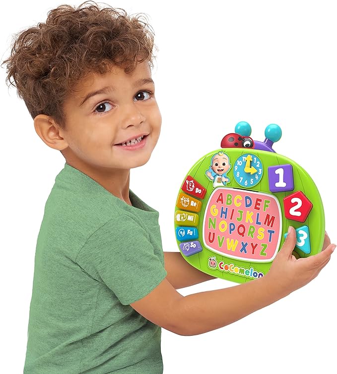 Just Play CoComelon Learning Melon Busy Board, Over 45 Phrases, Preschool Learning and Education, Kids Toys for Ages 18 Month, Amazon Exclusive