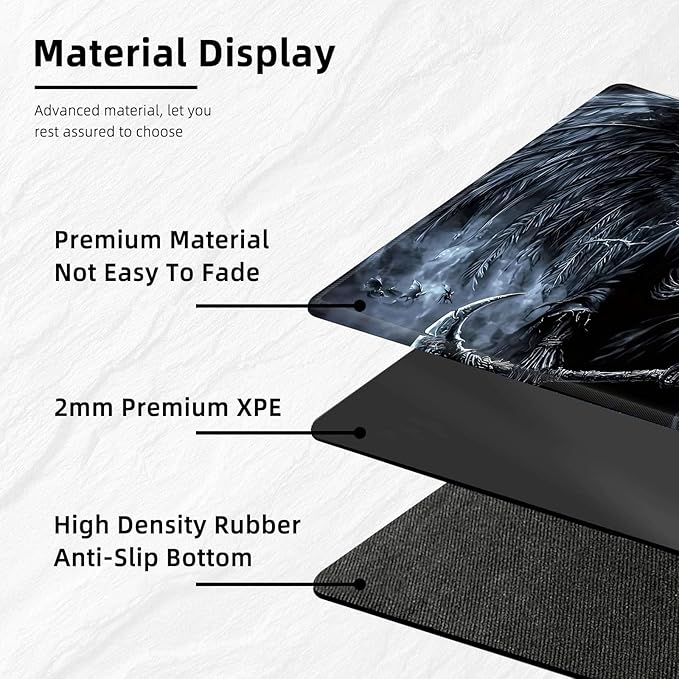 for MTG Playmat with Storage Bags, Card Playmat for TCG Card Playing Game,Rollable & Foldable for PTCG and Board Game Mat for Cards,Non-Slip Scary Skeleton Desk Mat for Home Office
