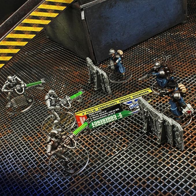LITKO Gauge Set | Compatible with Warhammer 40K 10th Edition | Movement | Shooting | Fight | Close Combat | WH40K Templates (3-inch Fight Gauge)