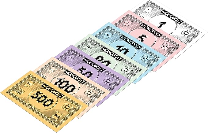 Winning Moves Football Stars Monopoly Board Game, Play with Cristiano Ronaldo, Lionel Messi, Neymar, Harry Kane and Salah, Perfect for The World Cup, Gift and Toy for Boys and Girls Aged 8 Plus