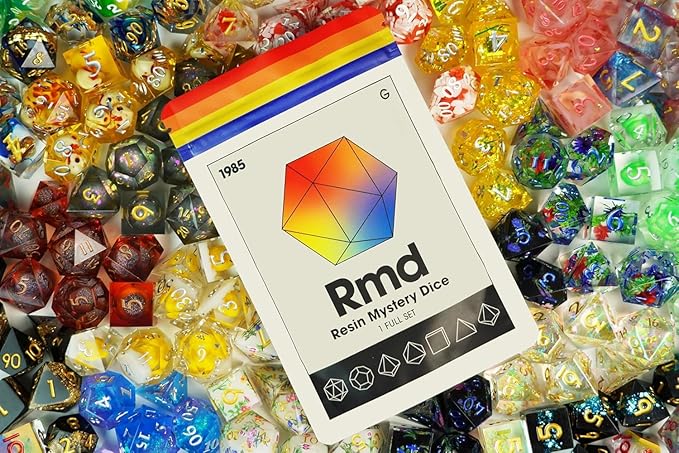 1985 Games Sharp Edge Polyhedral Dice Set – Mystery RPG Dice for Dungeons & Dragons & Tabletop RPGs | Pack of 6