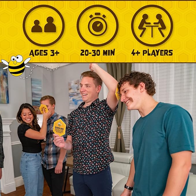 Squirrel Products Funny Hunny, The Zany Physical Challenge Party Game for Adults or Kids, Stretch & Twist Your Body to Collect Cards and Win