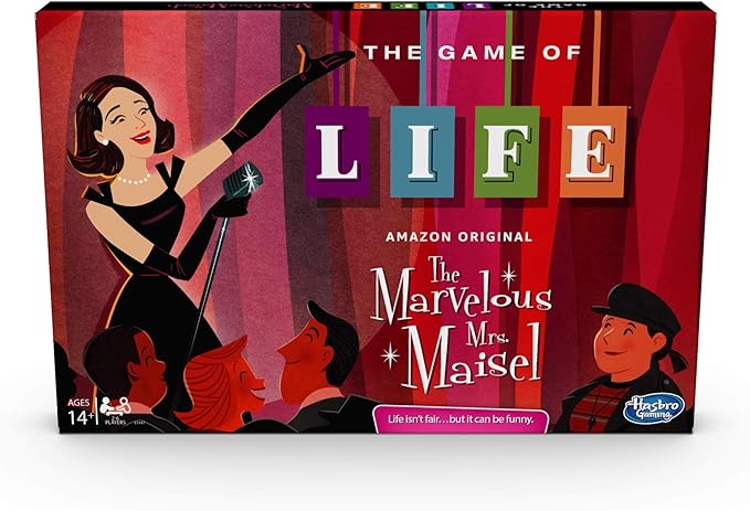 Hasbro Gaming The Game of Life: The Marvelous Mrs. Maisel Edition Board Game; Inspired by The Amazon Original Prime Video Series