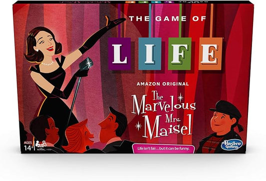 Hasbro Gaming The Game of Life: The Marvelous Mrs. Maisel Edition Board Game; Inspired by The Amazon Original Prime Video Series