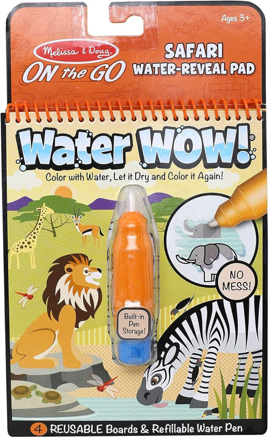 Melissa & Doug On the Go Water Wow! Reusable Water-Reveal Activity Pad - Safari - FSC Certified