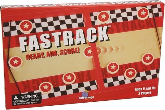 Tabletop Air Hockey Game, Kids Teens Family Adult Party Game Nights, The Original Wooden 2-Player Disc Slinging Game, Fastrack by Blue Orange Games