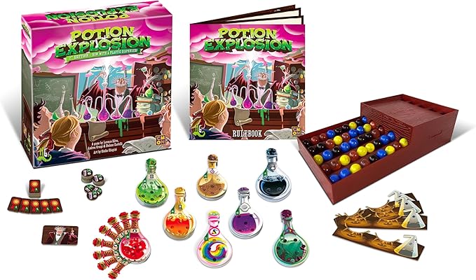 Horrible Games | Potion Explosion (3rd Edition) | Strategy Board Game | Now with a Plastic Marble Dispenser | 2 to 4 Players | 30+ Minutes | Ages 14+