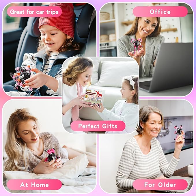 for Mom Fidget Toys for Teen Girls, Transformable Fidget Spinners for Kids,Sensory Toys for Girls and Boys, Stocking Stuffers for Kids Adults Party Favors Toy