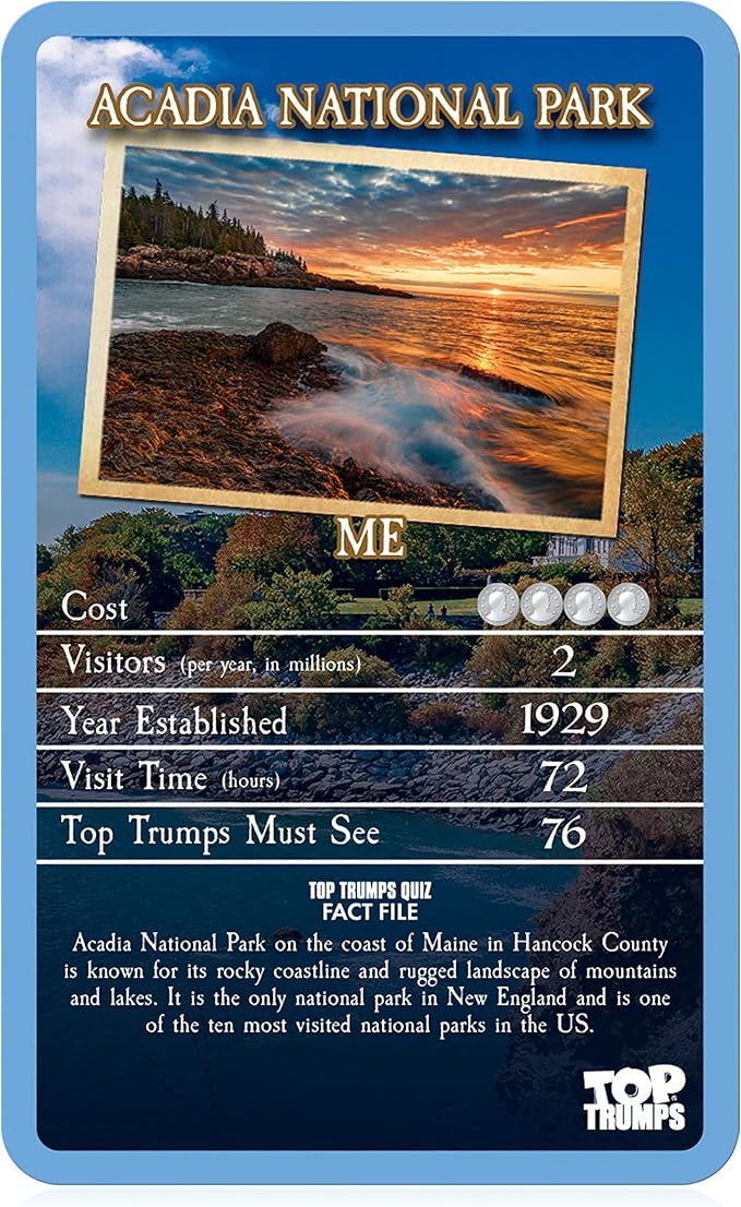 Top Trumps Card Game New England - Family Games for Kids and Adults - Learning Games - Kids Card Games for 2 Players and More - Kid War Games - Card Wars - for 6 Plus Kids