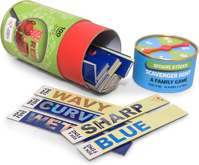 Chalk & Chuckles Scavenger Hunt Game for Kids Ages 4-8, 8-12 Years, Fun Family Game, Indoor and Outdoor Activities