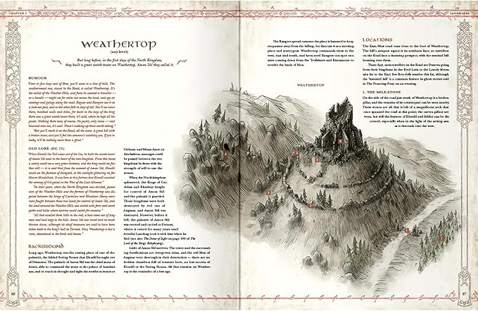 The Lord of The Rings Roleplaying: Ruins of Eriador 5E – RPG Expansion, Illustrated Hardcover, New Quests & Landmarks