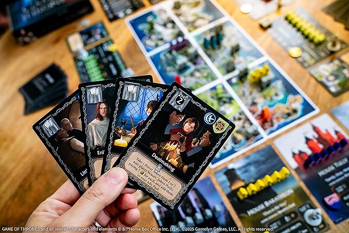 Tiny Epic Game of Thrones Board Game, Strategy Game for Adults & Teens, 1-4 Players, 60+ Min Playtime, Play as Iconic Westeros Characters, Custom Dice, Miniatures, Metal Coins, and Wooden Components