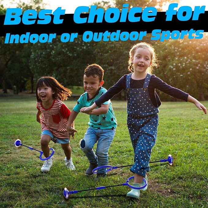 Amble Skip Ball for Kids - Ankle Skip Toy Jump Ball - Birthday Gift for Girls and Boys - Outdoor Indoor Toys for 5 6 7 8 9 10 Years Old Kids & Adults