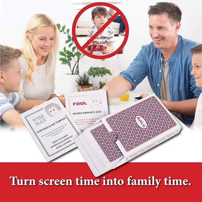 Family Card Game: Fun Educational Christian Game for Kids and Families; Fun Bible Game; Perfect Game for Family Game Night