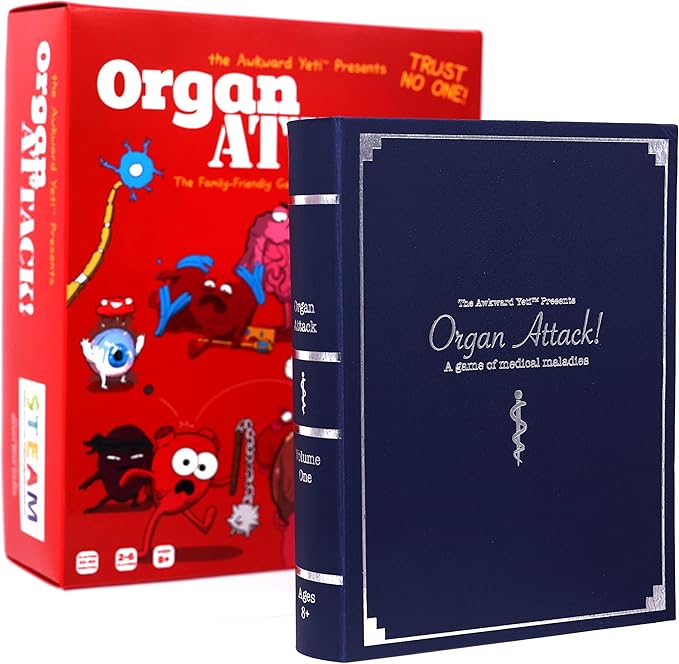 The Awkward Yeti Organ Attack! Card Game, A Family Fun Game for Kids and Adults - Funny Playing Cards for GameNights with Family of Kids and Teens | Ages 8+