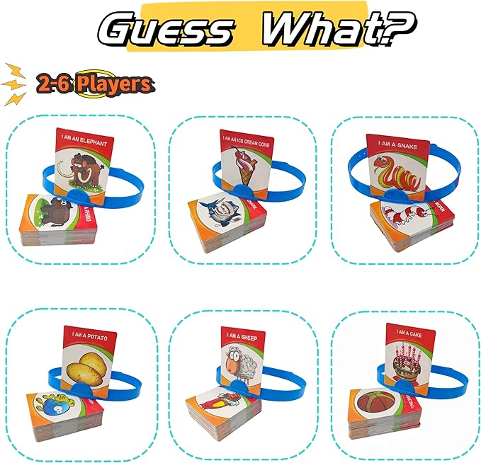 Guess Who Game for Kids,Who Am I Game for 2-6 Players Board Game
