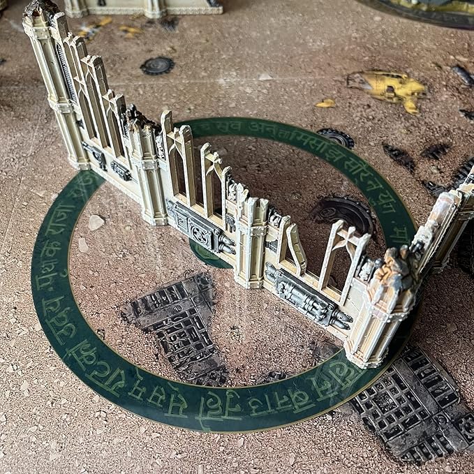 Jucoci Objective Point Markers 6PCS Set Objective Marker Compatible with WH40k Wargame (Miniature Not Included), Green