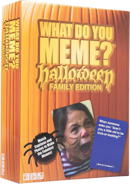 WHAT DO YOU MEME? Halloween Family Edition by Relatable, A Halloween Activity Expansion Pack, Ideal for Spooky Fall Gifts, Halloween Party Game, Includes 30 Photo Cards and 90 Caption Cards, Ages 8+