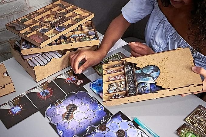 TowerRex Organizer for Gloomhaven and Forgotten Circles Expansion, Storage Insert for Gloomhaven, Board Game Accessories Upgrade