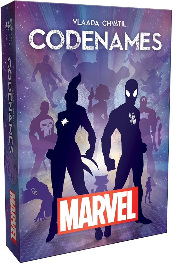 USAopoly Marvel Codenames | Based On The Hit Social Word Game Codenames | Relive Memorable Moments From The Marvel Comic Universe | Fun Board Game For The Whole Family