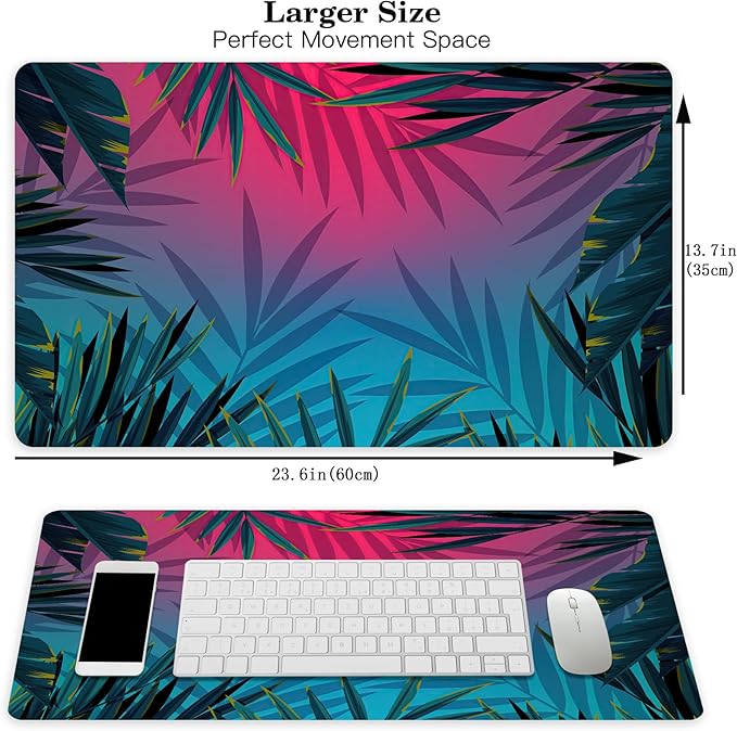 MTG Playmat Forest, TCG Game Play Mat for MTG Landscape Trading Card Smooth Cloth Surface Mousepad Battle Game 23.6X 13.7 inches