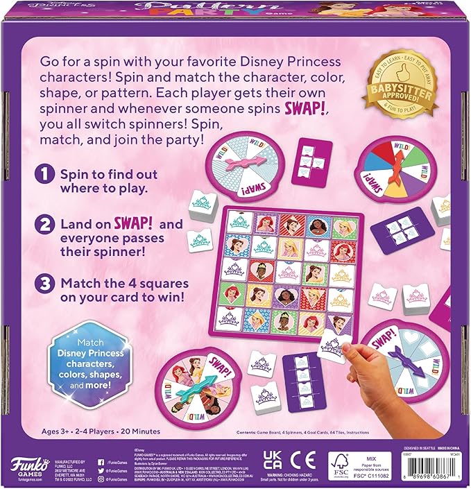 Funko Disney Princess Pattern Party Game