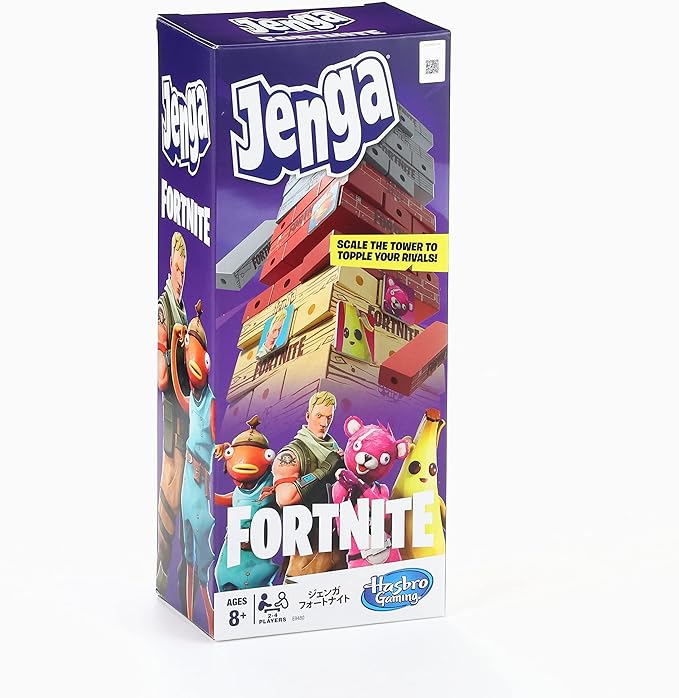 Hasbro Gaming Jenga: Fortnite Edition Game, Wooden Block Stacking Tower Game for Fortnite Fans, Ages 8 & Up
