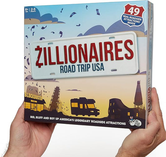 Zillionaires Road Trip USA: Family Board Game for Kids and Adults, Board Games for Families, Best New Board Games, Great For 2 – 5 Players