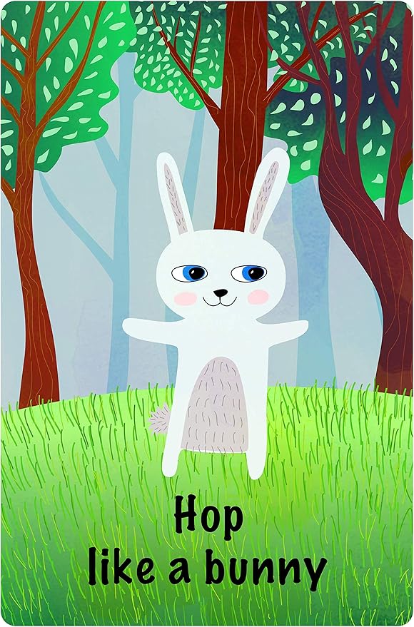 Creative Mango. Animal Action Cards. 25 Engaging Cards. Card Game for Toddlers. Active Toddler Game. 4"x6".