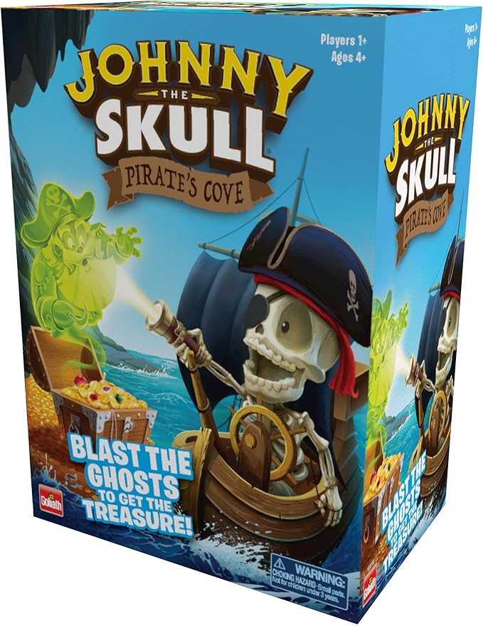 Johnny The Skull Pirate's Cove - Blast The Ghosts to Get The Treasure Game by Goliath