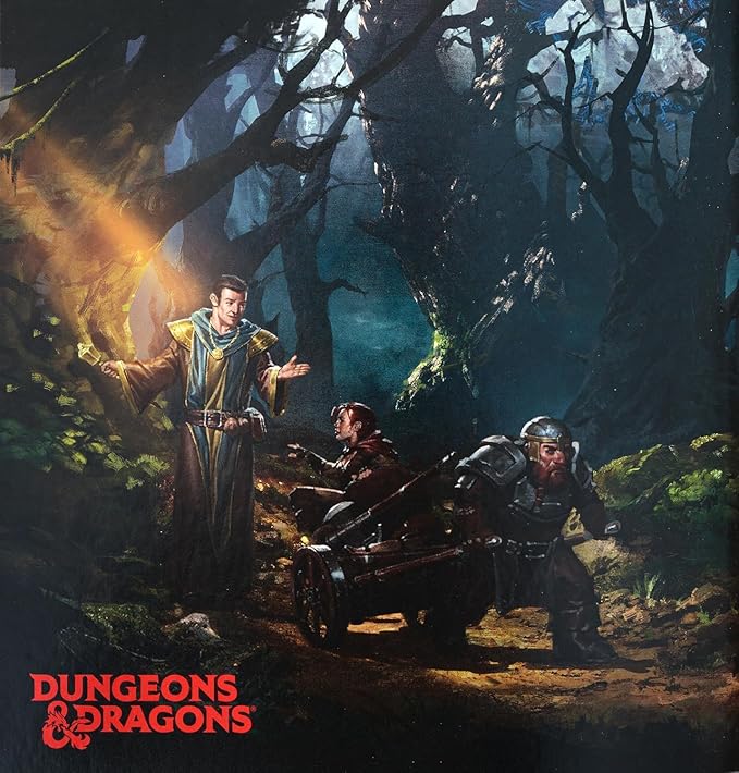 CraftyCrocodile Dungeons and Dragons 2024 Player's Handbook Bundled with DND 6 Dice Sets, Flannel Bags, Complete Printable Kit - Core Rulebook with D&D Starter Set Accessory - Tabletop Board Game
