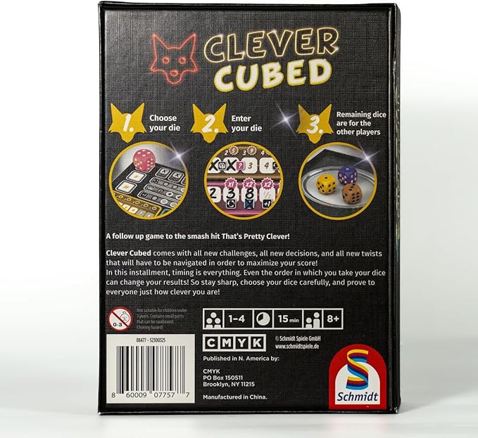 CMYK Clever Cubed - The Ultimate Evolution of The Clever Dice Game Series