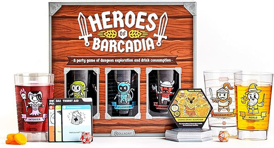 Board Game: A Dungeon Exploration Drinking Games | Compete with The First Ever Liquid Life Battle Damage System Board Games for Adults | DND Gameplay with DND Dice and Drinks!